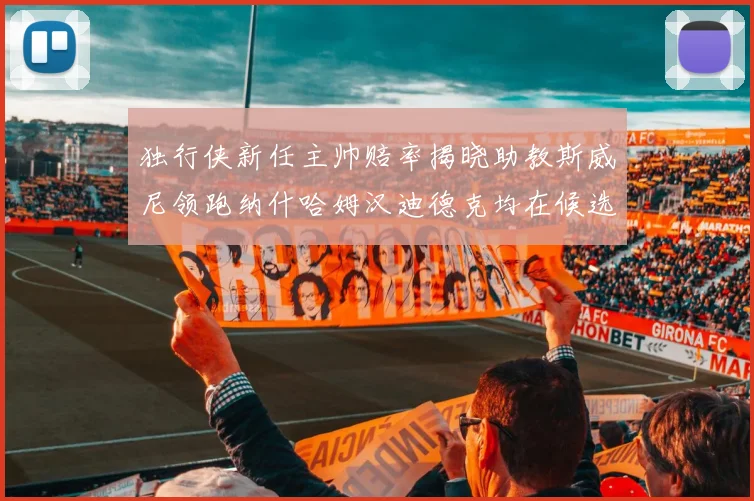 独行侠新任主帅赔率揭晓助教斯威尼领跑纳什哈姆汉迪德克均在候选之中